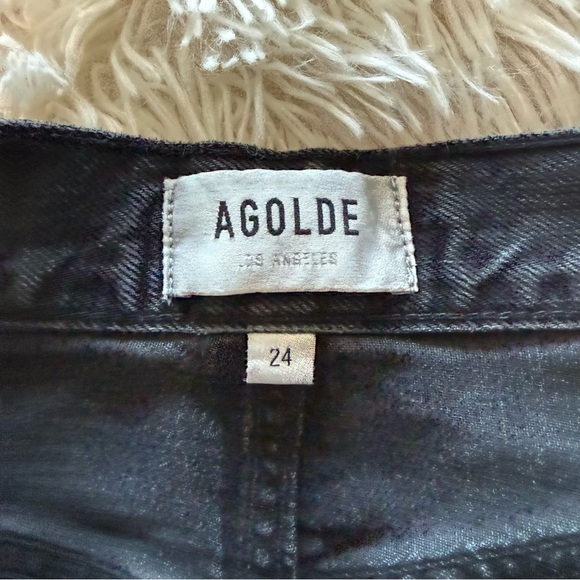 Agolde Riley Button Fly Jeans Size 24 - Picture 7 of 14